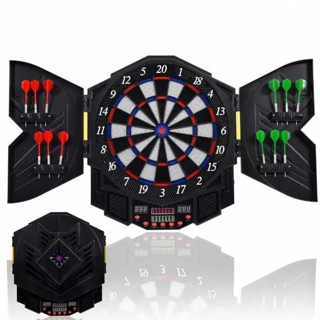 Professional Electronic Dartboard Set | LED Scoring Dart Game with 12 Darts COSTWAY - Little and Giant Explorers Costway