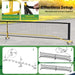 Professional Regulation-Size Portable Pickleball Net System with 6 Lockable Wheels - Little and Giant Explorers Costway