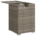 Propane Tank Cover Table in Grey and Poly Rattan (40 x 40 x 60cm) - Little and Giant Explorers vidaXL