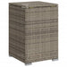 Propane Tank Cover Table in Grey and Poly Rattan (40 x 40 x 60cm) - Little and Giant Explorers vidaXL