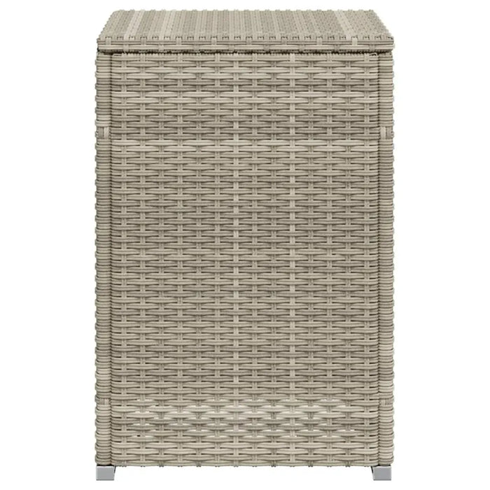 Propane Tank Cover Table in Light Grey and Poly Rattan (40 x 40 x 60cm) - Little and Giant Explorers vidaXL