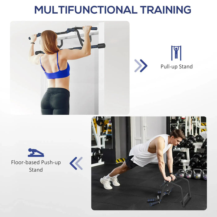 Multi-Grip Doorway Pull Up Bar with Non-Slip Grips - Little and Giant Explorers SPORTNOW