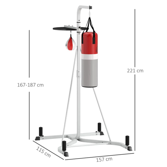 Freestanding Boxing Punch Bag and Speed Ball Station Hanging Frame - Little and Giant Explorers HOMCOM