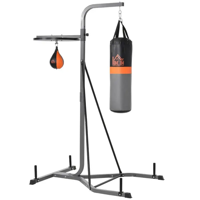 Punchbag with Speedball | Freestanding Boxing Bracket - Adjustable Height HOMCOM - Little and Giant Explorers HOMCOM