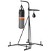 Punchbag with Speedball | Freestanding Boxing Bracket - Adjustable Height HOMCOM - Little and Giant Explorers HOMCOM