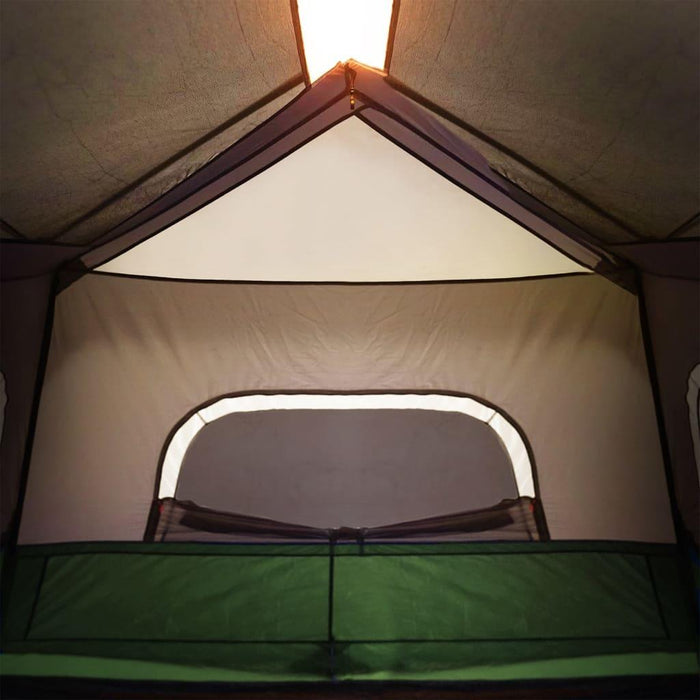 Quick Release Family Tent with LED in Light Green (6 persons) - Little and Giant Explorers vidaXL