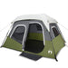 Quick Release Family Tent with LED in Light Green (6 persons) - Little and Giant Explorers vidaXL