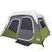 Quick Release Family Tent with LED in Light Green (6 persons) - Little and Giant Explorers vidaXL