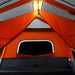 Quick Release Family Tent with LED in Light Grey and Orange (10 persons) - Little and Giant Explorers vidaXL