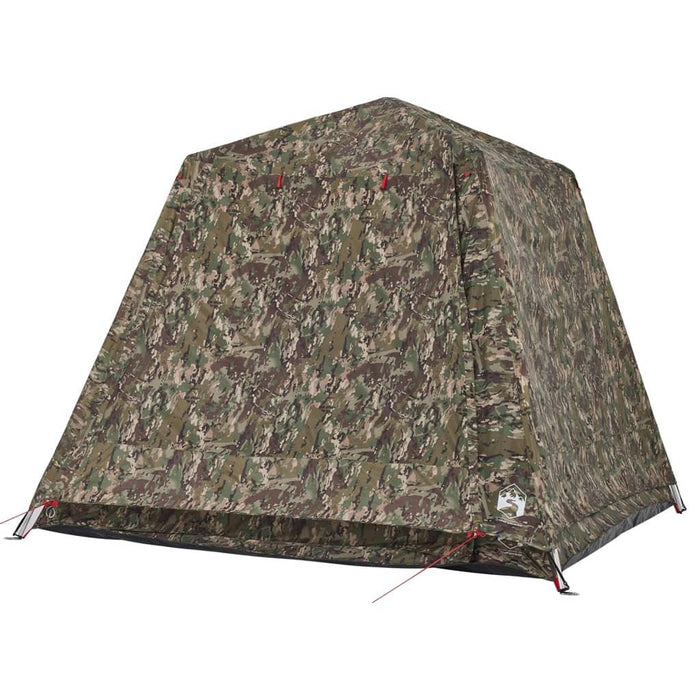 Quick Release Fishing Tent in Camouflage (4 persons) - Little and Giant Explorers vidaXL