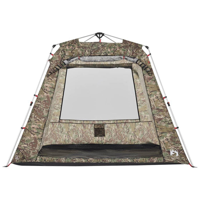 Quick Release Fishing Tent in Camouflage (4 persons) - Little and Giant Explorers vidaXL