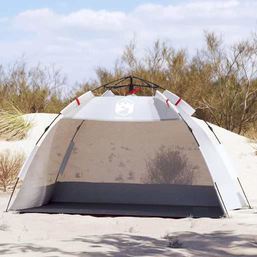 Quick Release Waterproof Beach Tent in Grey (2 persons) - Little and Giant Explorers vidaXL