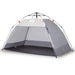 Quick Release Waterproof Beach Tent in Grey (2 persons) - Little and Giant Explorers vidaXL