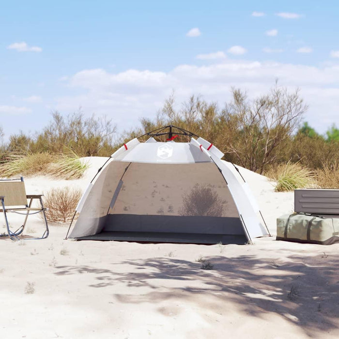 Quick Release Waterproof Beach Tent in Grey (2 persons) - Little and Giant Explorers vidaXL