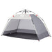 Quick Release Waterproof Beach Tent in Grey (2 persons) - Little and Giant Explorers vidaXL