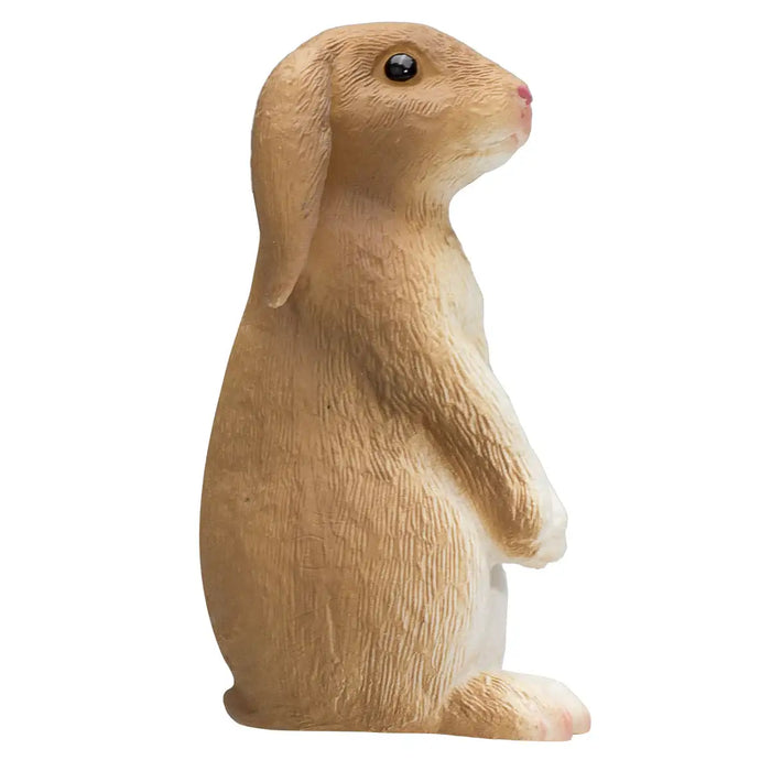 Rabbit Sitting Toy - Realistic Small Animal Figurine | Educational Wildlife Play MOJO FUN - Little and Giant Explorers Mojo Fun