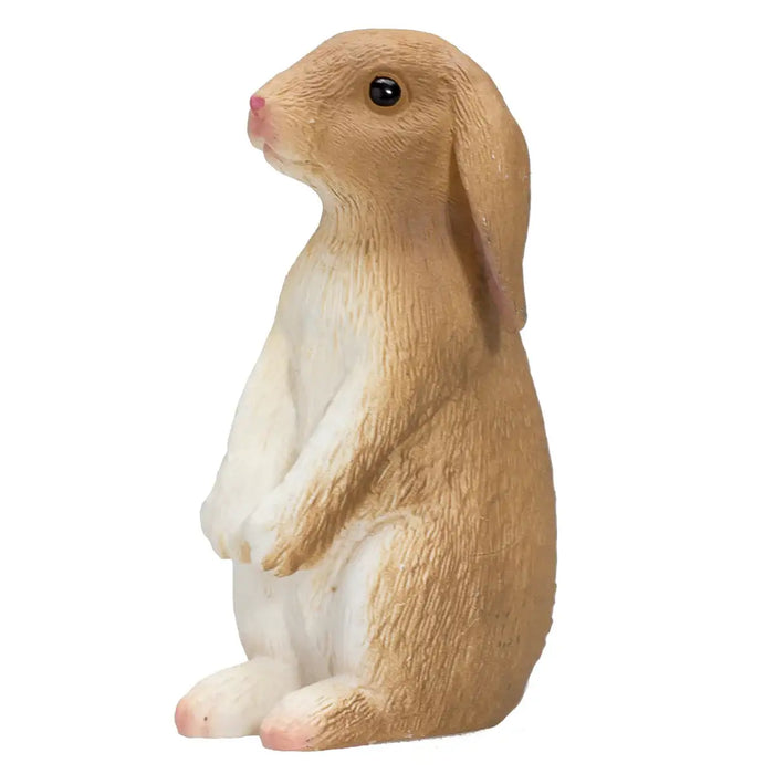 Rabbit Sitting Toy - Realistic Small Animal Figurine | Educational Wildlife Play MOJO FUN - Little and Giant Explorers Mojo Fun
