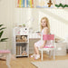 Rabbit-Themed Kids Desk and Chair Set with Bookcase - Little and Giant Explorers AIYAPLAY