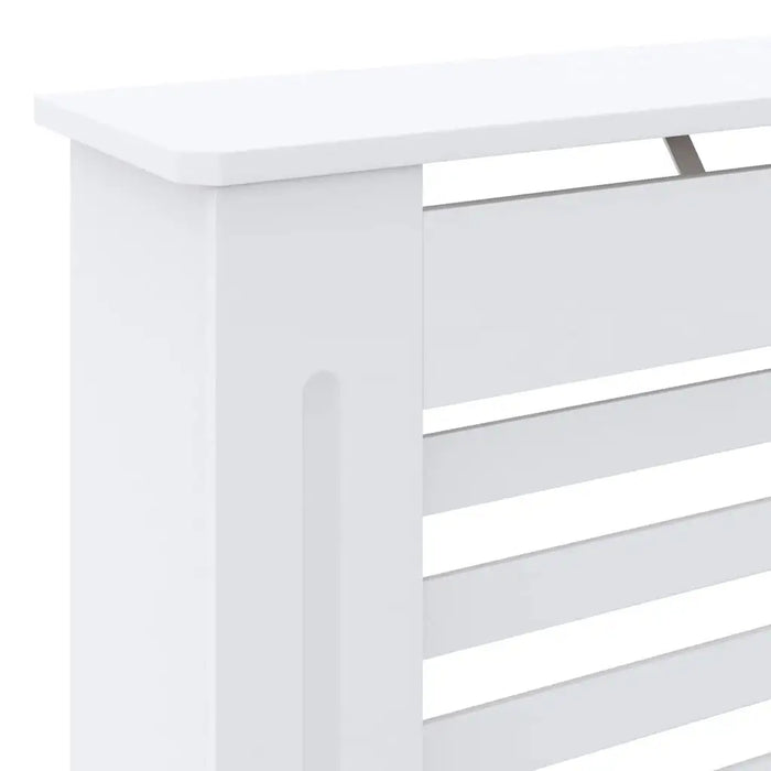 White radiator on a white background