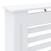 White radiator on a white background
