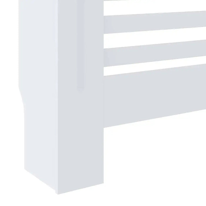 White radiator on a white background