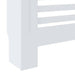 White radiator on a white background