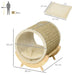 Raised Cat House with Scratcher - Little and Giant Explorers PawHut