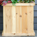 Raised Planter with Bench | Natural Fir Wood with Duo Design and Elevated Growing - Little and Giant Explorers Outsunny
