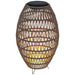 Rattan Solar Outdoor Lamp – Boho Garden Lantern | Cut-Out Design OUTSUNNY - Little and Giant Explorers Outsunny