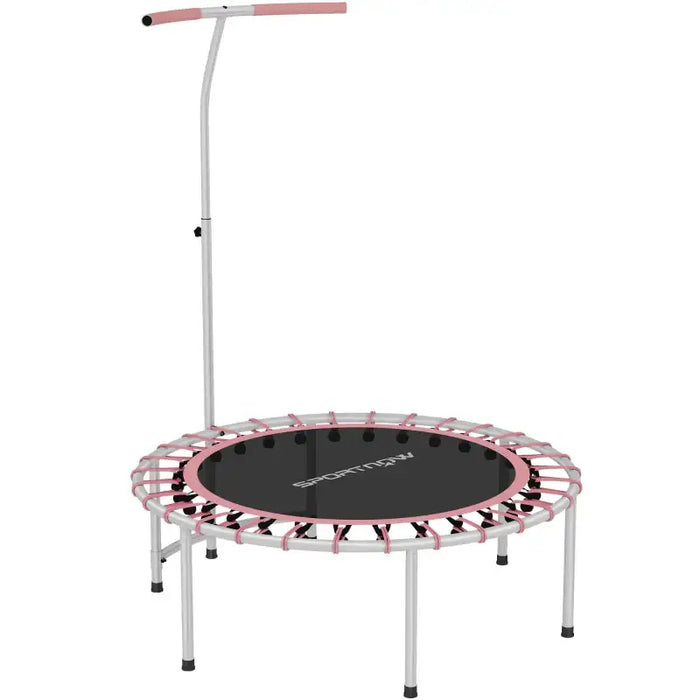 Rebounder Trampoline - Pink and Black | 36 Bungee Cords - Adjustable Handle SPORTNOW - Little and Giant Explorers SPORTNOW