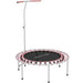 Rebounder Trampoline - Pink and Black | 36 Bungee Cords - Adjustable Handle SPORTNOW - Little and Giant Explorers SPORTNOW