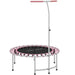 Rebounder Trampoline - Pink and Black | 36 Bungee Cords - Adjustable Handle SPORTNOW - Little and Giant Explorers SPORTNOW