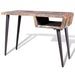 Reclaimed Wood Desk with Iron Legs - Little and Giant Explorers vidaXL