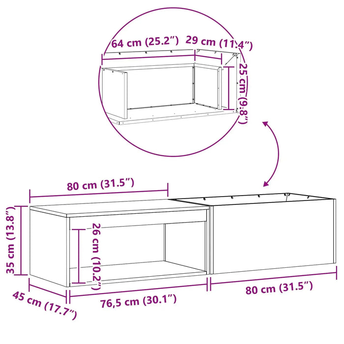 Steel Fire Pit with Log Storage in Black (160 x 45 x 35cm) - Little and Giant Explorers vidaXL