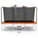 Rectangular Trampoline with Enclosure Net in Orange (430 x 245 x 285cm) - Little and Giant Explorers Costway