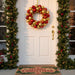 Christmas Wreath in Red and Gold 45cm - Little and Giant Explorers vidaXL