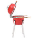 Red Ceramic Kamado Grill – Wood or Charcoal Smoker BBQ | 27cm Cooking Grid VIDAXL - Little and Giant Explorers vidaXL