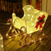 170 LED Light Reindeer and Sleigh - Little and Giant Explorers Outsunny