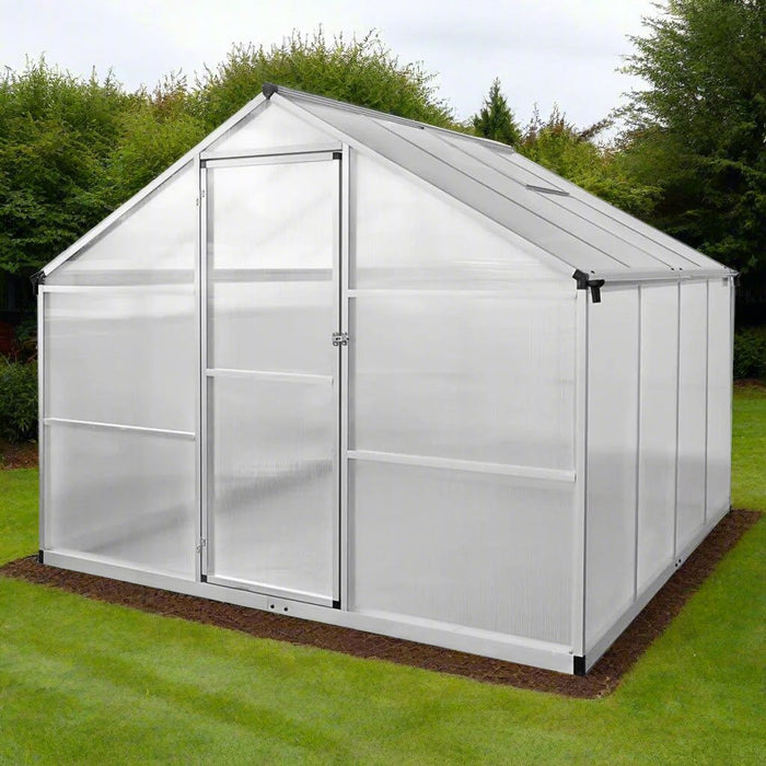 Reinforced Aluminium Greenhouse with Base Frame 6.05 m² - Little and Giant Explorers vidaXL