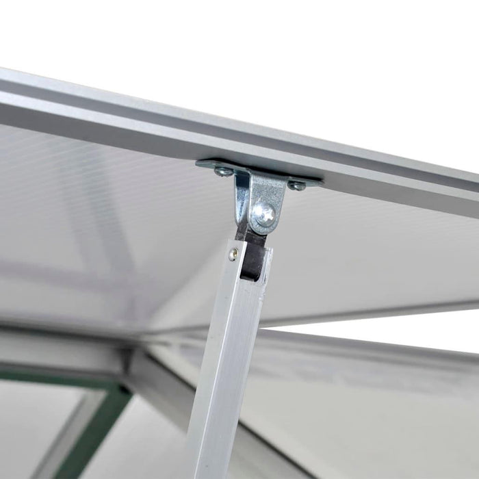 Reinforced Aluminium Greenhouse with Base Frame 6.05 m² - Little and Giant Explorers vidaXL