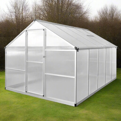 Reinforced Aluminium Greenhouse with Base Frame 7.55 m² - Little and Giant Explorers vidaXL