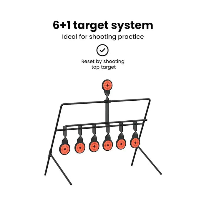 Resetting Target – Black | Steel Pellet Catcher for Indoor and Outdoor Shooting Practice VIDAXL - Little and Giant Explorers