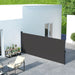 Retractable Side Awning in Black (400 x 180cm) - Little and Giant Explorers Outsunny