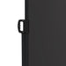 Retractable Side Awning in Black (400 x 180cm) - Little and Giant Explorers Outsunny