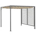 Retractable Pergola 3x2.8m – Beige Canopy with Dark Grey Frame | Adjustable PU-Coated Roof OUTSUNNY - Little and Giant Explorers Outsunny