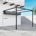 Retractable Wall-Mounted Pergola 3x3m – Grey | UV-Resistant Adjustable Canopy OUTSUNNY - Little and Giant Explorers Outsunny