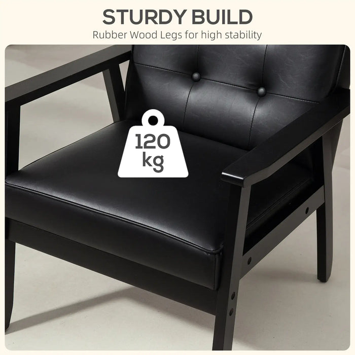 Black leather chair with a weight indicator showing 120 kg on a white background