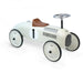 Retro Racing Ride-On Car – Off-White | Metal Classic Racer - Toddler Foot-to-Floor Toy VILAC - Little and Giant Explorers Vilac