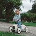 Retro Racing Ride-On Car – Off-White | Metal Classic Racer - Toddler Foot-to-Floor Toy VILAC - Little and Giant Explorers Vilac