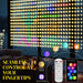 RGB Curtain Fairy Lights | 3x3m App-Controlled Hanging Lights with 400 LEDs HOMCOM - Little and Giant Explorers HOMCOM